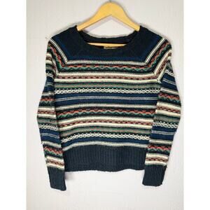 Hollister 2010 Fair Isle Knit Sweater Preppy Multicolor Striped Women’s S